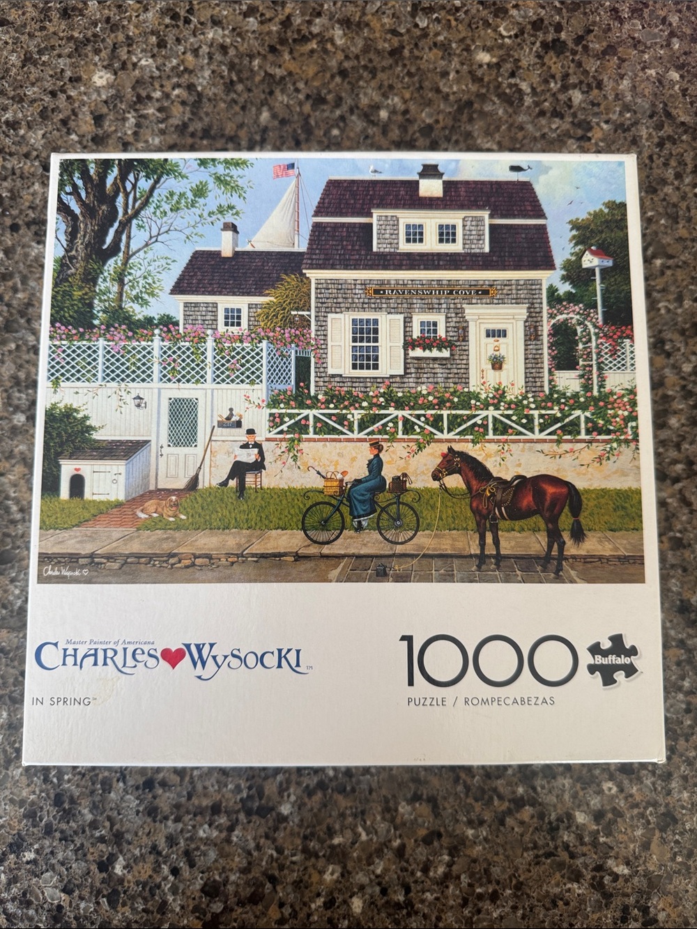 Like New 1000 pieces - "In Spring" Puzzle by Charles Wysocki - Buffalo Games